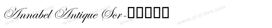 Annabel Antique Scr字体转换